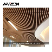 Décoration de maison moderne, faux plafonds en tôle provenant d'une usine chinoise, imperméables, insonorisés, ignifuges, isolation thermique, design en bande, hôtels