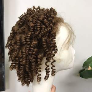 Perruque Remy à dentelle transparente, EXTENSION de cheveux humains vierges, brun miel pour femmes, prix de gros - Product Image 1