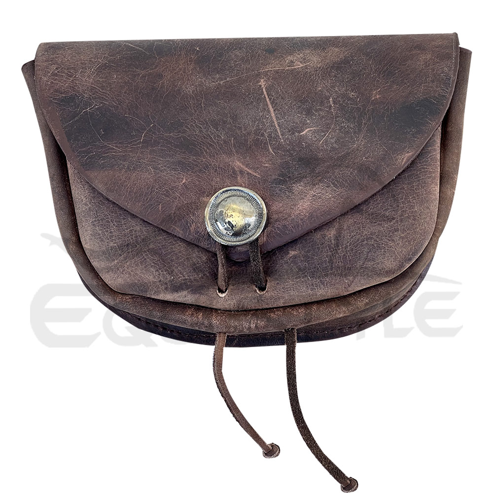 Top Quality Leather Saddle Bag Vintage Crossbody Style Inspired Fashion Western Purses Plain Rustic Brown Women Shoulder Handbag