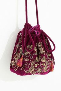 Bolsa de diseño deslumbrante con bordado elegante de DABKA, cuentas de cristal, piedra para trabajar en bolsas para fiesta y boda @ 2022 - Product Image 2