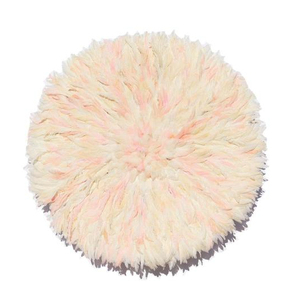 Traditional Ethnic <b>Large</b> Juju Hat - Cream and Blush Pink - Product Image 1