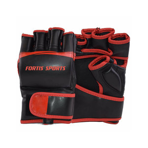 Gants de boxe MMA en cuir, doigts demi-doigt pour hommes et femmes, nouveau Style, gants pour les entraînements, mma - Product Image 1