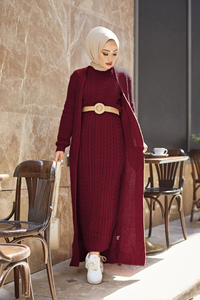 Nouvelle saison femmes vêtements islamiques Abaya caftan tunique Kimono dubaï arabe musulman islamique mode turc qualité robes modestes - Product Image 3