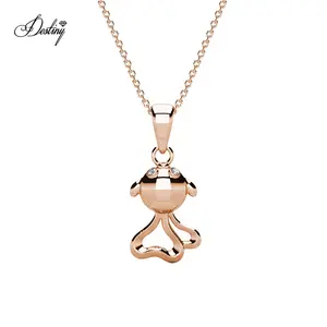 Destiny Sieraden Hoge Kwaliteit Leuke Bubbly Vis Hanger Ketting Sieraden Met Brilliance Cut Crystal