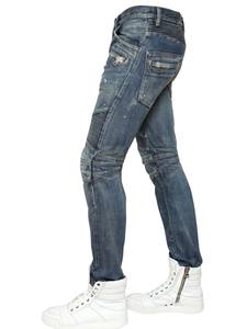 Pantalon en jean de créateur pour homme Pantalon en denim personnalisé avec fermeture à cordon Technique de lavage au crayon à la mode pour l'hiver - Product Image 6