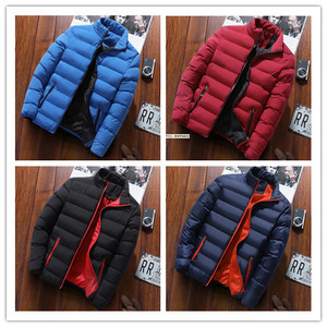 Nouvelle Arrivée Chaude Hiver Veste Hommes Couleur Unie homme Doudoune - Product Image 5