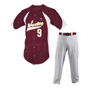 Camiseta de béisbol al por mayor de alta calidad ropa deportiva transpirable con mangas de sublimación - Product Image 6