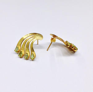 Argent Sterling 925 Sur Mesure Fournisseur Grossiste À La Main Unisexe Femme Faible QUANTITÉ MINIMALE DE COMMANDE Pas Cher Unique Élégante Boucle D'oreille en pierre Naturelle - Product Image 4