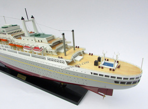 Modelo de Barco de Crucero de Madera SS ROTTERDAM - Artesanía de Buena Calidad, Marca GIA CO. LTD NHIEN, Origen Vietnam, Modelo CS1080P - Product Image 3