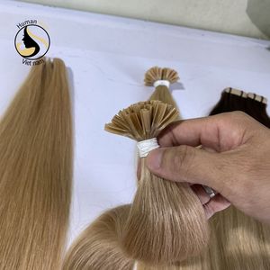 Extension de cheveux naturels lisses châtain — ali queen, cheveux humains, Double Drawn, cuticule, 12A, vente en gros - Product Image 2