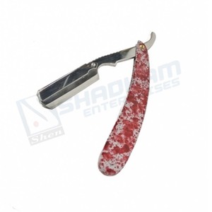 มีดโกนแนววินเทจสำหรับผู้ชาย,มีดโกนทำจากสเตนเลสสตีลมีขอบตรง - Product Image 2