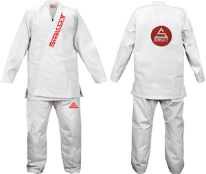 ยูโดชุดกิโมโน Gi ชายหญิงเด็กสีขาวและสีน้ําเงินพร้อมเข็มขัด - Product Image 1