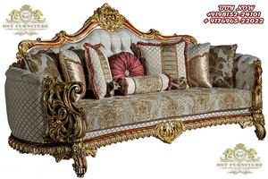 Royal Look Gold Carved Sofa Set for Living Area French Style Hand Carved Living Room Sofa Set Royal Style Sofa Set for Living - Product Image 5