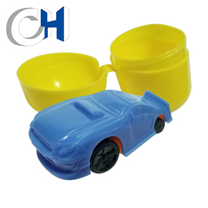 Mini coche de plástico azul personalizado huevo Sorpresa Juguete - Product Image 4