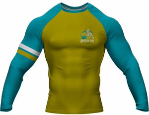 Vente en gros Chemise confortable de sport MMA à manches longues pour hommes, avec logo personnalisé, sublimation, fabriquée à partir de tissu spandex - Product Image 3