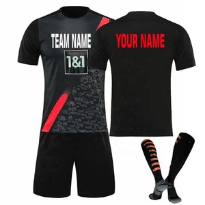 Maillot de football personnalisé pour hommes de haute qualité 100% polyester respirant et grande taille pour uniforme de football - Product Image 1