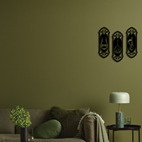 Décoration murale islamique en métal, décoration suspendue, Ayatal Kursy, calligraphie arabe personnalisée, première kalima, décoration de maison islamique, idées de décoration pour l'Aïd