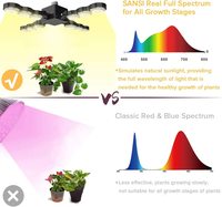Lampes de culture LED bon marché avec spectre LED complet en cycle complet, lampes de culture LED en forme d'aile de 60 W, lampes de culture LED en gros pour serre intérieure