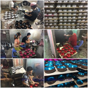 ชุดช้อนชามกะลามะพร้าว4ทรงกลมชุดช้อน100% ทำจากกะลามะพร้าวทำจากกะลามะพร้าวชามไม้ไผ่ธรรมชาติสำหรับสลัด - Product Image 5