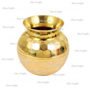 หม้อน้ำทองเหลืองสีทอง lota สำหรับงานเทศกาลและใช้ในชีวิตประจำวันเครื่องครัวดีไซน์ล่าสุด - Product Image 2