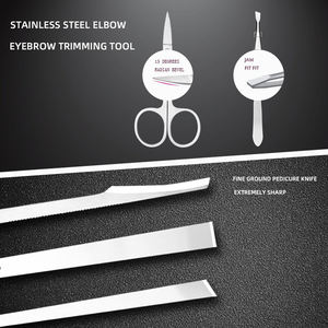 Juego de manicura de acero inoxidable, 16 piezas, Etiqueta Privada, cortaúñas de alta calidad, juego de manicura y pedicura - Product Image 5