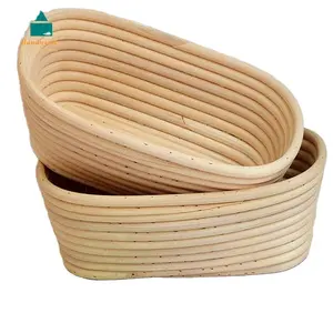 Ekmek ekmek pişirme sepeti Oval şekil çevre dostu Rattan malzeme Banetons ile L35xW15xH8cm boyut