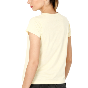 เสื้อยืดผ้าฝ้ายอินทรีย์กัญชาธรรมชาติผู้หญิง,เสื้อยืดย้อมสีพื้นเป็นมิตรกับสิ่งแวดล้อม - Product Image 3