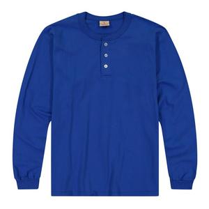 Henley เสื้อคอเสื้อมีกระดุมแบบคลาสสิกสำหรับผู้ใหญ่แฟชั่นผ้าฝ้าย100% ลำลองรัดรูปแห้งเร็ว - Product Image 6
