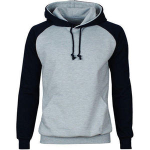 2025 Oversized 100% Cotton Fleece <b>Hoodie</b> 400 GSM Heavy weight with Embroidered Shoulder White and Blue Color Options for Winter - Product Image 2