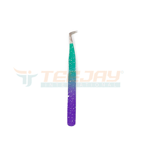 แหนบต่อขนตา TEEJAY สีขาวลายจุดเคลือบผงหลายเฉดสี ทำจากสแตนเลส ขนาด 12 ซม. ปลายแหนบขนาด 12 มม. สำหรับต่อขนตาแบบแม่นยำ - Product Image 5