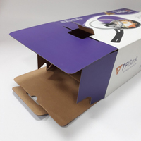 Boîte en carton ondulé en papier d'art recyclable imprimée sur mesure, avec pelliculage brillant, gaufrage et estampage, pour emballage premium d'appareils électroménagers – Vietnam