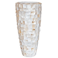 Haute qualité grande coquille de mer planteurs nacre MOP vase pots de fleurs populaires aux Pays-Bas