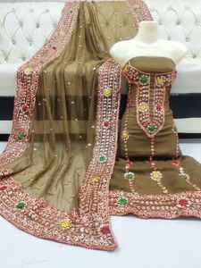 2021-2022 impresionante calidad hecha a mano pakistaní indio Gotta y Paka Tanka trajes algodón Salwar Kameez - Product Image 3