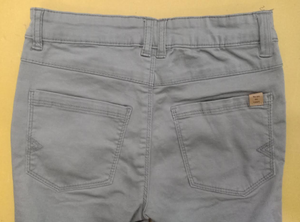 Jeans de Algodón Ligeros Casuales para Adolescentes, de Marca de Alta Gama, Corte Recto Ajustado, Cintura Elástica, Teñidos - Product Image 4