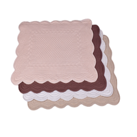 Napperons en coton et lin faits main, jacquard moderne, fibres solides, personnalisables, certifiés SEDEX, pour fêtes indiennes, mariages et banquets