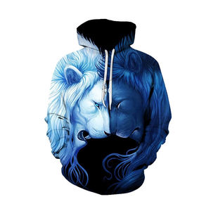Sweat à capuche pour garçons, vêtements de rue, Design personnalisé 3D, impression graphique d'animaux, vente en gros, - Product Image 4