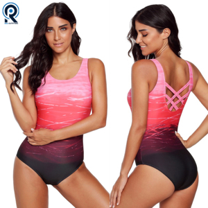 ชุดว่ายน้ำแบบวันพีชของผู้หญิง,ชุดว่ายน้ำชายหาดชุดเล่นกีฬาแบบเต็มตัวผ้าระบายหรูหรา - Product Image 5