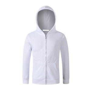 Venta al por mayor de logotipo de diseño personalizado Unisex en blanco con cremallera completa Casual Street wears PullOver sudaderas con cremallera - Product Image 4