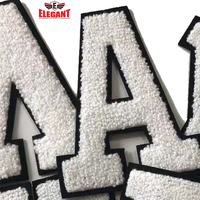 Sweat à capuche lettre 3D, avec grande lettre et nombres, brodé sur vêtements, patch personnalisé en Chenille, transfert de chaleur, à la mode