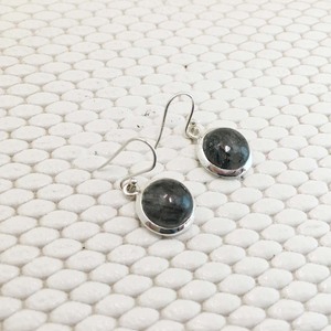 Beautiful Design 925 <b>Sterling</b> <b>Silver</b> Fine <b>Stud</b> Earrings Black Rutile Gemstones Trendy Style Certified Bezel Set Weddings Parties - Product Image 2