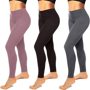 Novedades, pantalones de Yoga de cintura alta para mujer, mallas de entrenamiento elásticas de 4 vías con Control de barriga, tela de estilo deportivo, Material de LICRA - Product Image 2