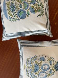 Hand Block Print Cotton Linen Decorative Boho <b>40</b> <b>X</b> 40CM Square <b>Cushion</b> <b>Cover</b> - Product Image 3