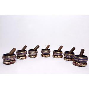 Juego de cuencos tibetanos hechos a mano, cuencos grandes de alchemy sound mallet para cantar - Product Image 6