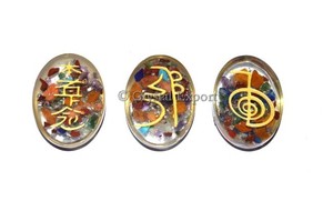 Ágata Pulida de Maestro Reiki, Forma Ovalada, Gema Tallada, Recuerdo de Feng Shui en Venta - Product Image 2