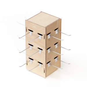 Espositore Rotante a Quattro Lati in Legno di Alta Qualità Italiana per Biglietti d'Auguri, per Negozi al Dettaglio e Centri Commerciali - Product Image 6