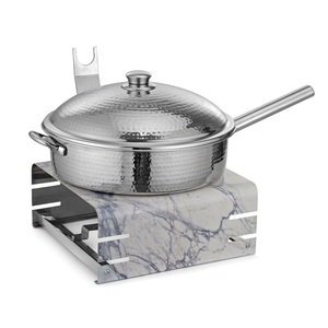 Recipiente para Calentar Comida de Acero Inoxidable, Brillante y Pulido, con Capacidad de 6 Litros, para Bodas, Fiestas, Decoración de Mesa, Servir Comida - Product Image 1
