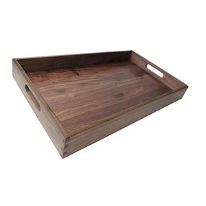 Bandeja de servicio de madera de gran tamaño para el desayuno y el café, accesorio decorativo perfecto con logotipo personalizado - Product Image 6