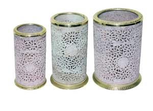 Modern Design COASTER Set of Four Round Stone Perforated Coasters for Home <b>Bar</b> or Hotel Use New Design by Coaster - Product Image 4