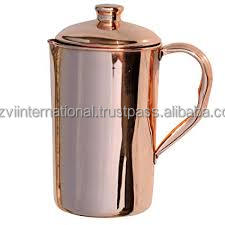 Olla de agua de metal de cobre moderna personalizada jarra/hervidor de agua de diseño moderno para agua potable jarra/hervidor de agua con logotipo personalizado - Product Image 4