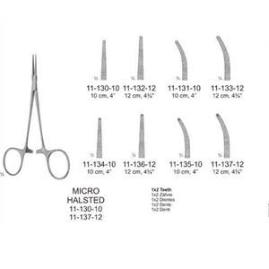Juego de Instrumentos Manuales de Acero Inoxidable con Pinzas Micro Halsted - Product Image 2
